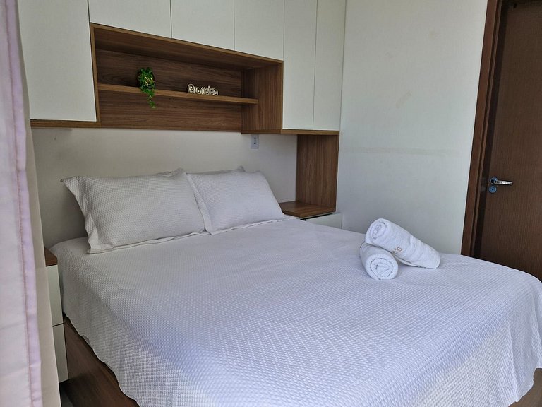 Flat Praia do Bessa com Varanda e vista mar