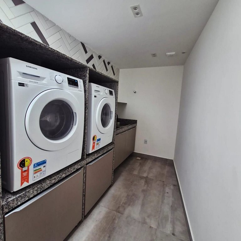 Flat Praia do Bessa com Varanda e vista mar