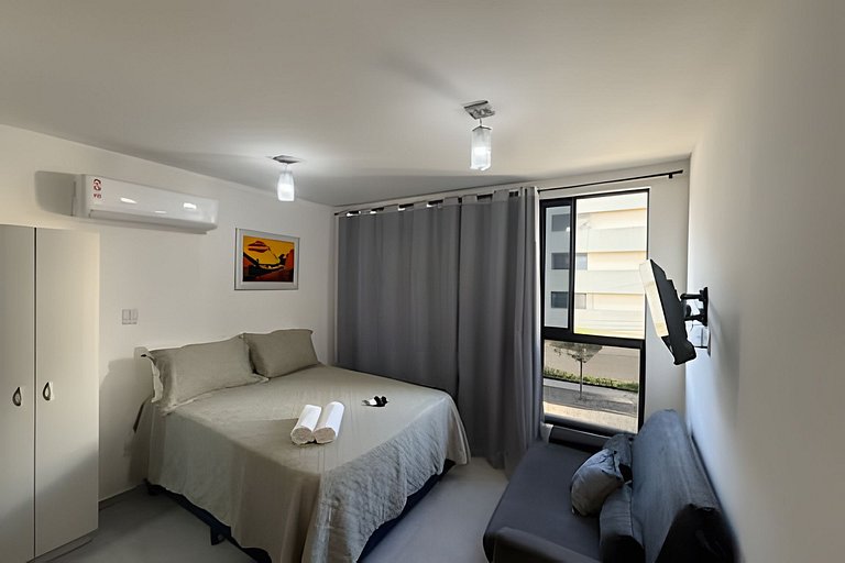 Flat no Sunrise há poucos metros da praia do Bessa